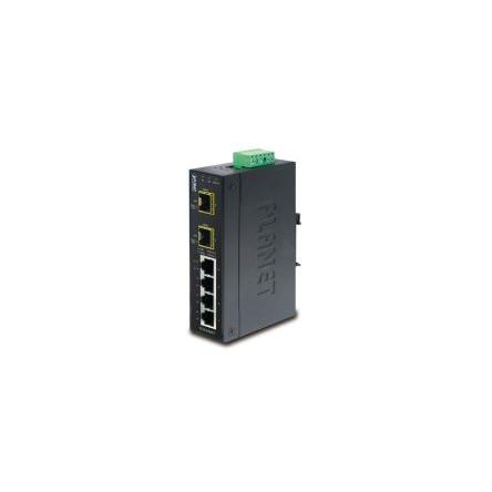 Průmyslový ethernetový přepínač, model: IGS-620TF 6portový 1Gbps Planet Neřízený