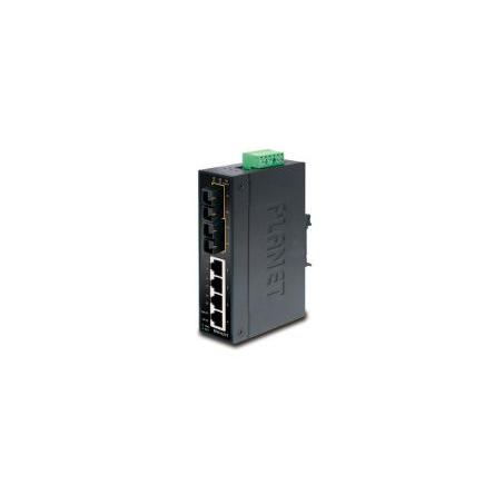 Průmyslový ethernetový přepínač, model: ISW-621T 6portový 100Mbps Planet Neřízený