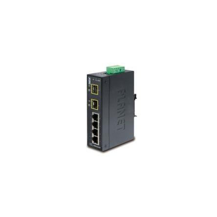 Průmyslový ethernetový přepínač, model: ISW-621TF 6portový 100Mbps Planet Neřízený