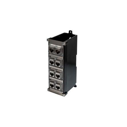 Spojka, řada: 63 mm, počet portů: 8portový Stíněné Zástrčka RJ45 Cat6a, Spojka TUK Limited