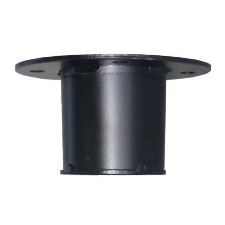 Černá Ocel Ø 54 mm výška 55 mm, šířka: 110mm RS PRO