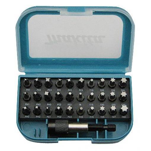 Makita P-73374 sada bitů, 31dílná, křížový PZ, křížový PH, vnitřní šestihran (TX), 1/4 (6,3 mm)