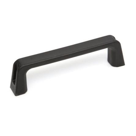 Madlo skříňky barva Černá, Nylon plněný sklem, Matný, délka: 117 mm x 42 mm x 23mm RS PRO