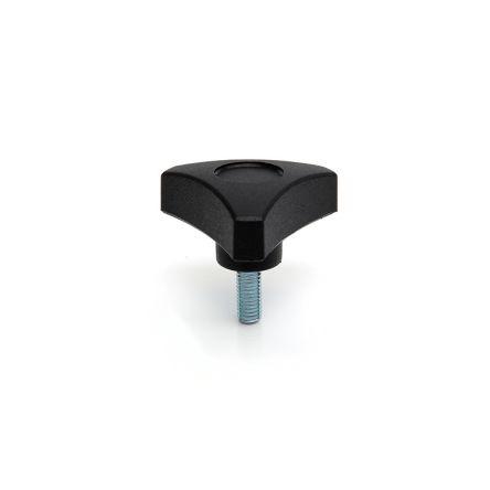 Upínací knoflík Termoplast barva Černá Hvězda M8 x 35 RS PRO Se závitem