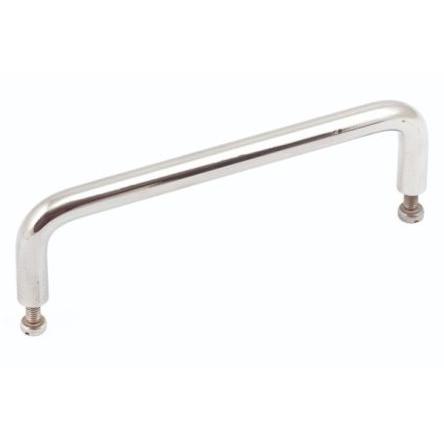 Madlo skříňky barva Stříbrná, Nerezová ocel, Leštěné, délka: 106 mm x 30 mm x 8mm RS PRO