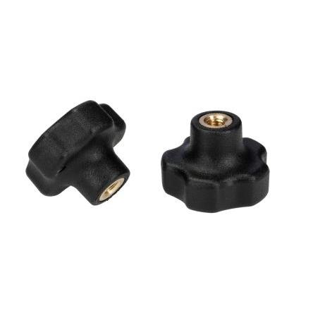 Upínací knoflík Termoplast barva Černá Mnohonásobné výstupky M5 RS PRO Vložka pro ženy