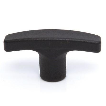 Madlo skříňky barva Černá, Termoplast, Matný, délka: 50 mm x 16 mm x 16mm RS PRO