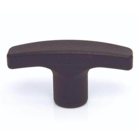 Madlo skříňky barva Černá, Termoplast, Matný, délka: 60 mm x 16 mm x 16mm RS PRO