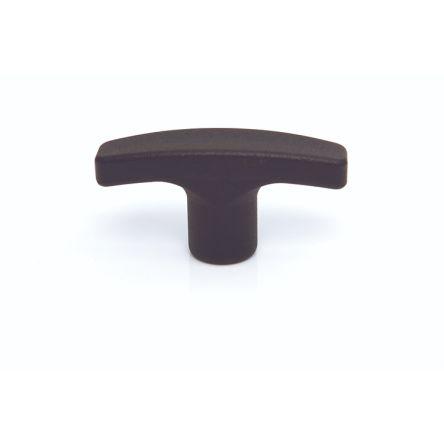 Madlo skříňky barva Černá, Termoplast, Matný, délka: 71 mm x 22 mm x 19mm RS PRO