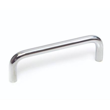 Madlo skříňky barva Stříbrná, Ocel, Leštěné, délka: 88 mm x 33 mm x 5mm RS PRO