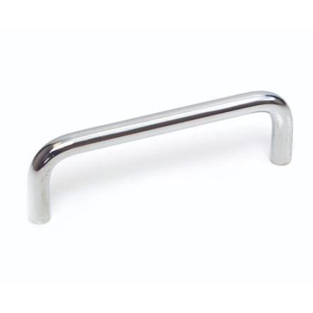 Madlo skříňky barva Stříbrná, Ocel, Leštěné, délka: 120 mm x 41 mm x 10mm RS PRO