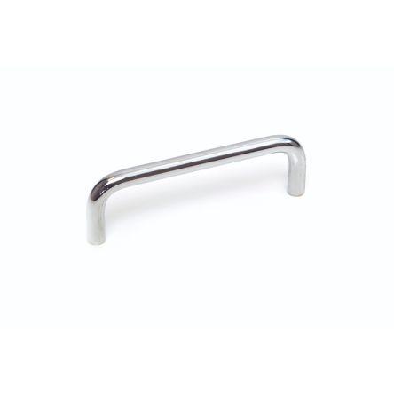 Madlo skříňky barva Stříbrná, Ocel, Leštěné, délka: 235 mm x 41 mm x 10mm RS PRO
