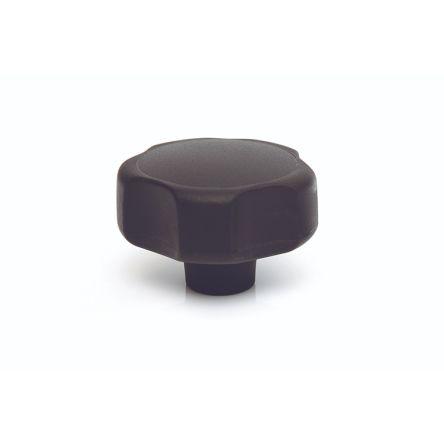 Upínací knoflík Termoplast barva Černá Mnohonásobné výstupky M10 RS PRO Se závitem