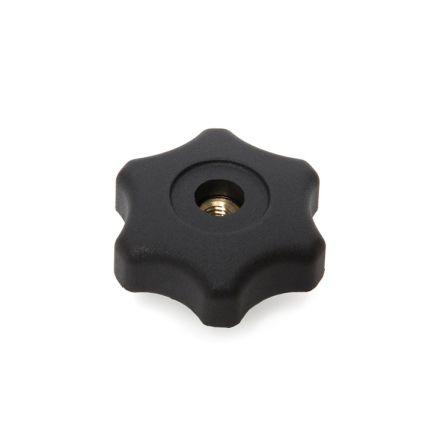Upínací knoflík Termoplast barva Černá Mnohonásobné výstupky M8 RS PRO Se závitem