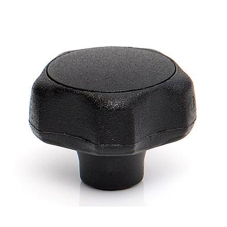 Upínací knoflík Termoplast barva Černá Mnohonásobné výstupky M5 RS PRO Se závitem