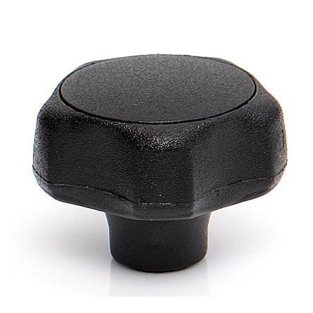 Upínací knoflík Termoplast barva Černá Mnohonásobné výstupky M6 RS PRO Se závitem