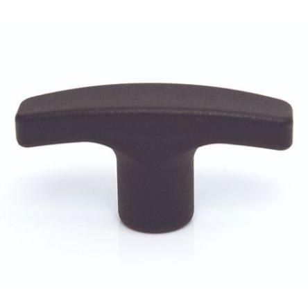 Madlo skříňky barva Černá, Termoplast, Matný, délka: 71 mm x 22 mm x 19mm RS PRO