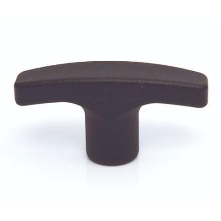 Madlo skříňky barva Černá, Termoplast, Matný, délka: 80 mm x 26 mm x 27mm RS PRO