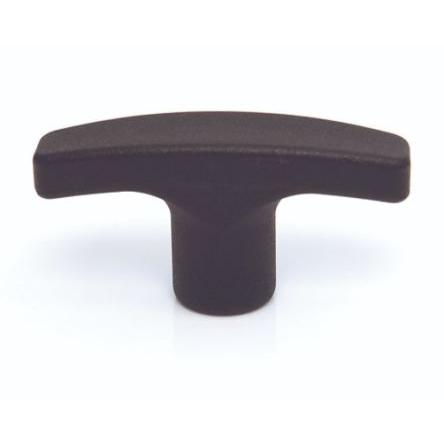 Madlo skříňky barva Černá, Termoplast, Matný, délka: 80 mm x 26 mm x 27mm RS PRO