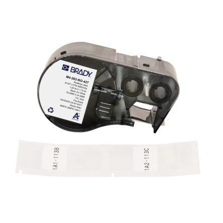 Označení barva tisku Černá Průhledné Vrstvené pro různé modely tiskáren BMP41, BMP51, M410, M510, M511 Brady 44.45 mm