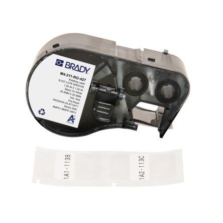 Označení barva tisku Černá Průhledné Vrstvené pro různé modely tiskáren BMP41, BMP51, M410, M510, M511 Brady 30.48 mm