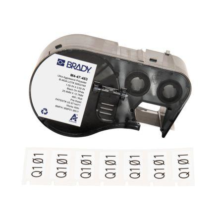 Označení barva tisku Černá Černá, Bílá pro různé modely tiskáren BMP41, BMP51, BMP53, M410, M510, M511 Brady 12.7 mm