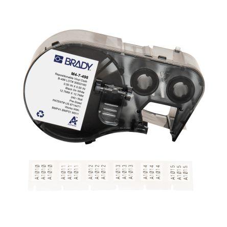 Označení barva tisku Černá Bílá, Černá pro různé modely tiskáren BMP41, BMP51, BMP53, M410, M510, M511 Brady 12.7 mm