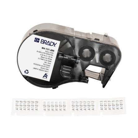 Označení barva tisku Černá Černá, Bílá pro různé modely tiskáren BMP41, BMP51, BMP53, M410, M510, M511 Brady 25.4 mm