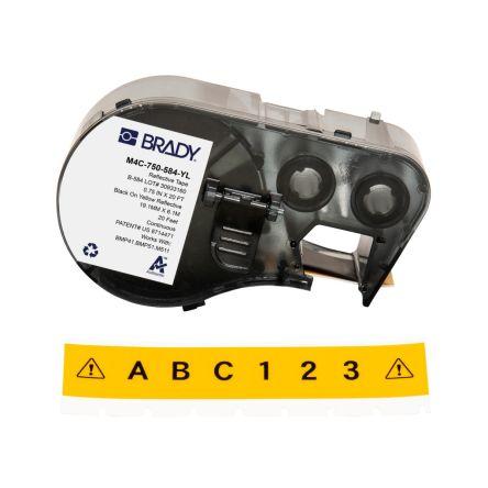 Označení barva tisku Černá Žlutá, Černá pro různé modely tiskáren BMP41, BMP51, BMP53, M410, M510, M511 Brady 6.1 m