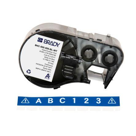 Označení barva tisku Bílá Modrá, Bílá pro různé modely tiskáren BMP41, BMP51, BMP53, M410, M510, M511 Brady 7.62 m 12.7