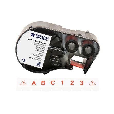 Označení barva tisku červená Červená, Bílá pro různé modely tiskáren BMP41, BMP51, BMP53, M410, M510, M511 Brady 7.62 m