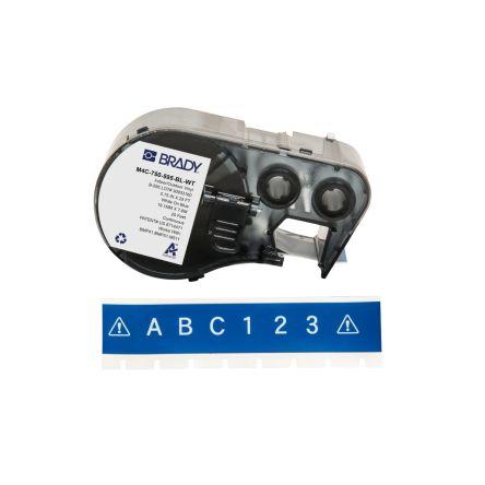 Označení barva tisku Bílá Modrá, Bílá pro různé modely tiskáren BMP41, BMP51, BMP53, M410, M510, M511 Brady 7.62 m 19.05