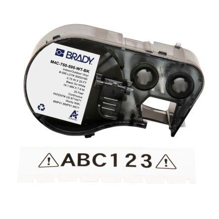 Označení barva tisku Černá Černá, Bílá pro různé modely tiskáren BMP41, BMP51, BMP53, M410, M510, M511 Brady 7.62 m