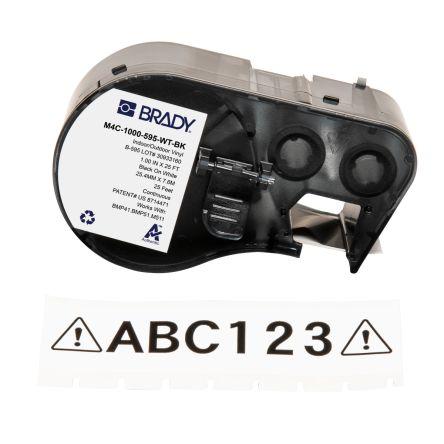 Označení barva tisku Černá Bílá, Černá pro různé modely tiskáren BMP41, BMP51, BMP53, M410, M510, M511 Brady 7.62 m 25.4