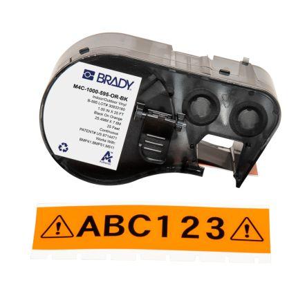 Označení barva tisku Černá Oranžová, Černá pro různé modely tiskáren BMP41, BMP51, BMP53, M410, M510, M511 Brady 7.62 m