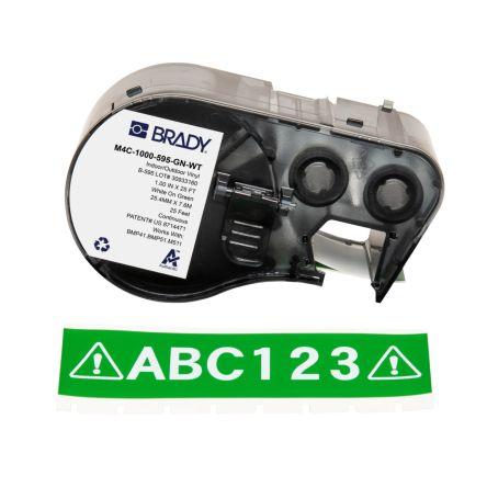 Označení barva tisku Bílá Bílá, Zelená pro různé modely tiskáren BMP41, BMP51, BMP53, M410, M510, M511 Brady 7.62 m 25.4