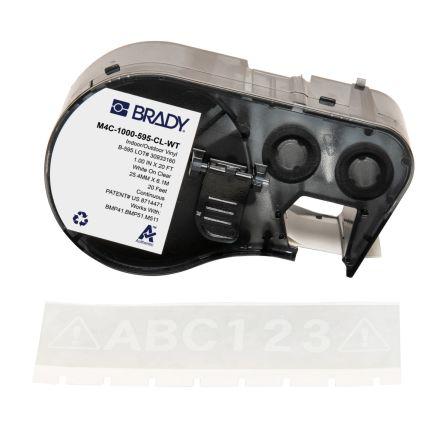 Označení barva tisku Bílá Bílá pro různé modely tiskáren BMP41, BMP51, BMP53, M410, M510, M511 Brady 6.1 m 25.4 mm 6.1 m