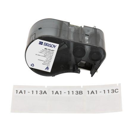 Označení barva tisku Černá Průhledné Vrstvené pro různé modely tiskáren BMP51, BMP53, M510, M511 Brady 38.1 mm 44.45 mm