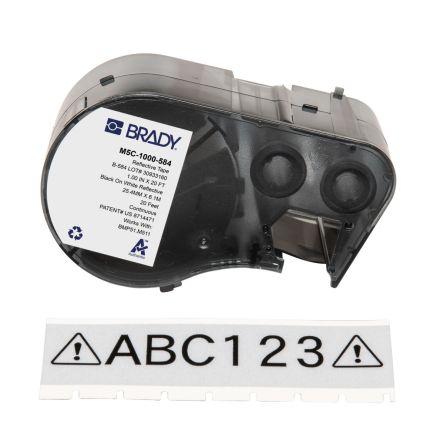 Označení barva tisku Černá Černá, Bílá pro různé modely tiskáren BMP51, BMP53, M510, M511 Brady 6.1 m 25.4 mm 6.1 m 25.4