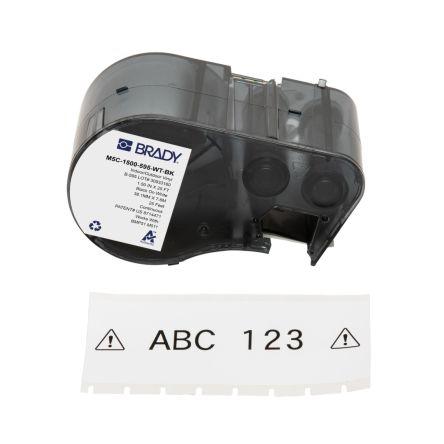Označení barva tisku Černá Bílá, Černá pro různé modely tiskáren BMP51, BMP53, M510, M511 Brady 7.62 m 38.1 mm 7.62 m