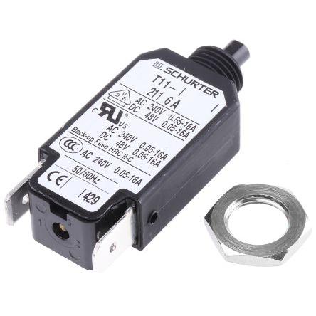Tepelná pojistka 6A 1pólový T11 Schurter T11 Panel