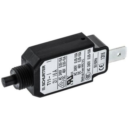 Tepelná pojistka 16A 1pólový T11 Schurter T11 Panel