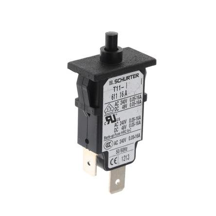 Tepelná pojistka 16A 1pólový T11 Schurter T11 Panel