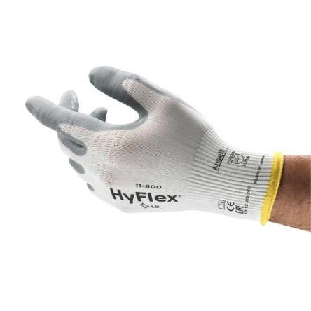 Ansell Rukavice EN 374 Chemické látky Bílá CE, REACH Nylon Ano Ano Ano Nitril 7 HyFlex 11-800