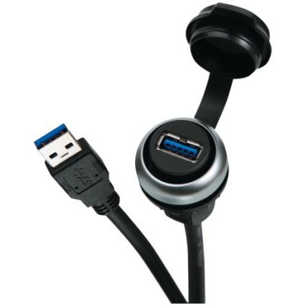 Murrelektronik Limited Kabel USB Samec/samice, A: USB typu A, 600 mm, Černá, B: USB typu A