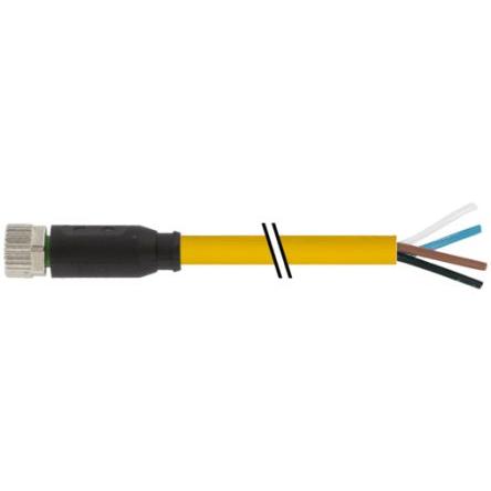 Kabel ovladače snímače, A: Vnitřní, A: Rovný 4, B: Volný konec kabelu, 30V 4, IP65, řada: 7000 Murrelektronik Limited 5