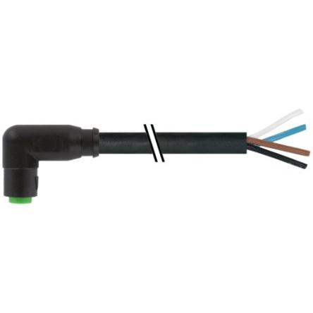 Kabel ovladače snímače, A: Vnitřní, A: Pravoúhlý 4, B: Volný konec kabelu, 30V, IP65, řada: 7000 Murrelektronik Limited