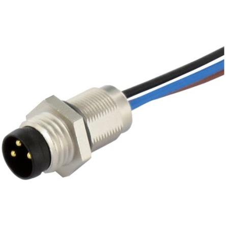Kulatý průmyslový konektor, počet kontaktů: 3, Přední montáž, velikost: M8 Murrelektronik Limited, pohlaví kontaktu: