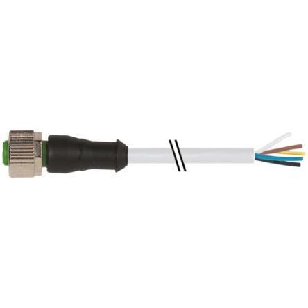 Kabel ovladače snímače, A: Vnitřní, A: Rovný 5, B: Volný konec kabelu, 125V, IP65, řada: 7000 Murrelektronik Limited 5 m
