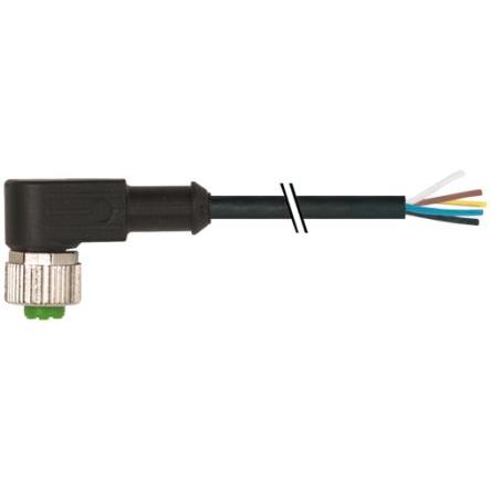 Kabel ovladače snímače, A: Vnitřní, A: Pravoúhlý 5, B: Volný konec kabelu, 125V, IP65, řada: 7000 Murrelektronik Limited